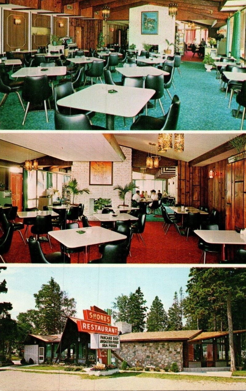 Shores Restaurant and Kabaret Lounge (The Embers) - Vintage Postcard